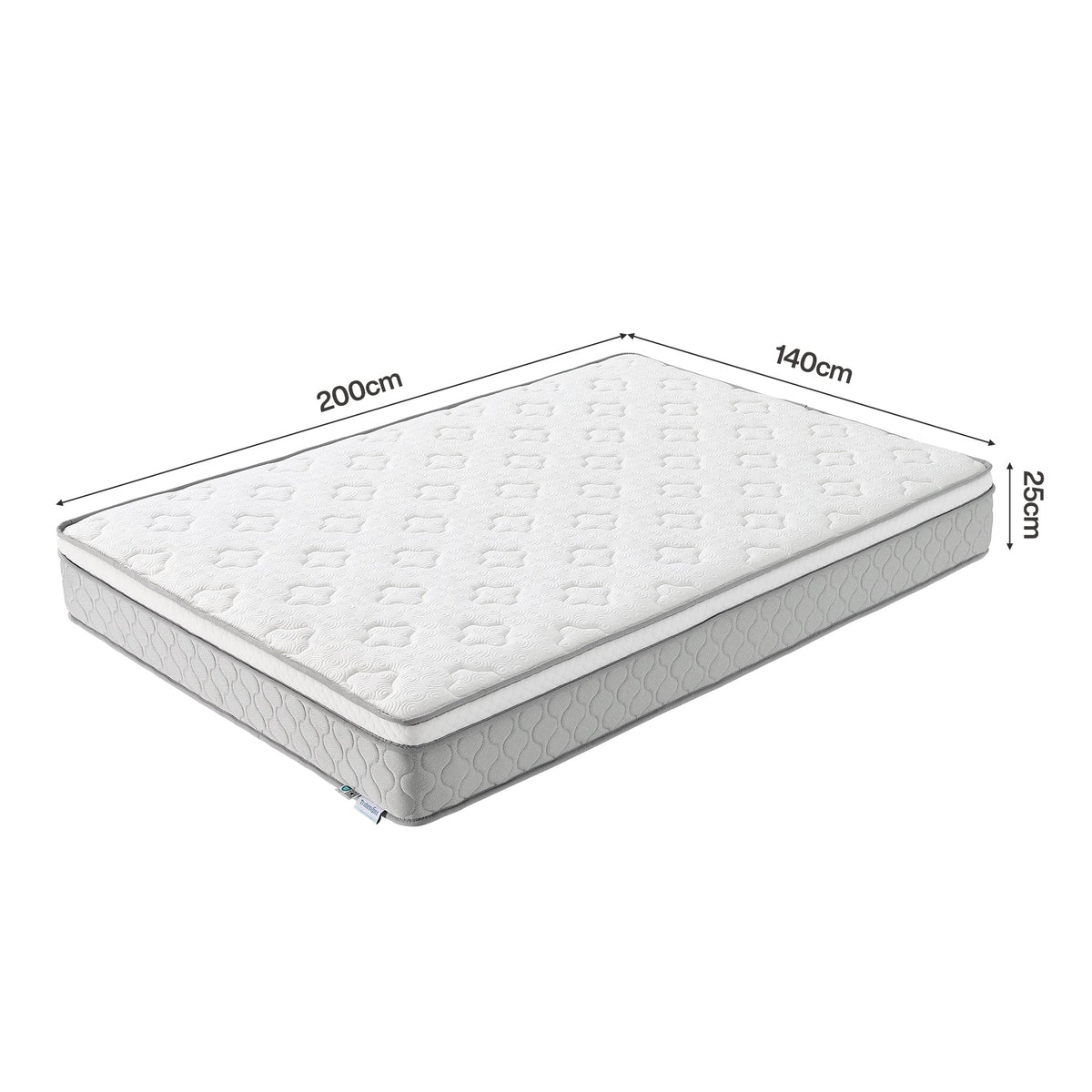 Tribesigns 9-zonige pocketveringmatras met memoryschuim en Lyocell-tijk