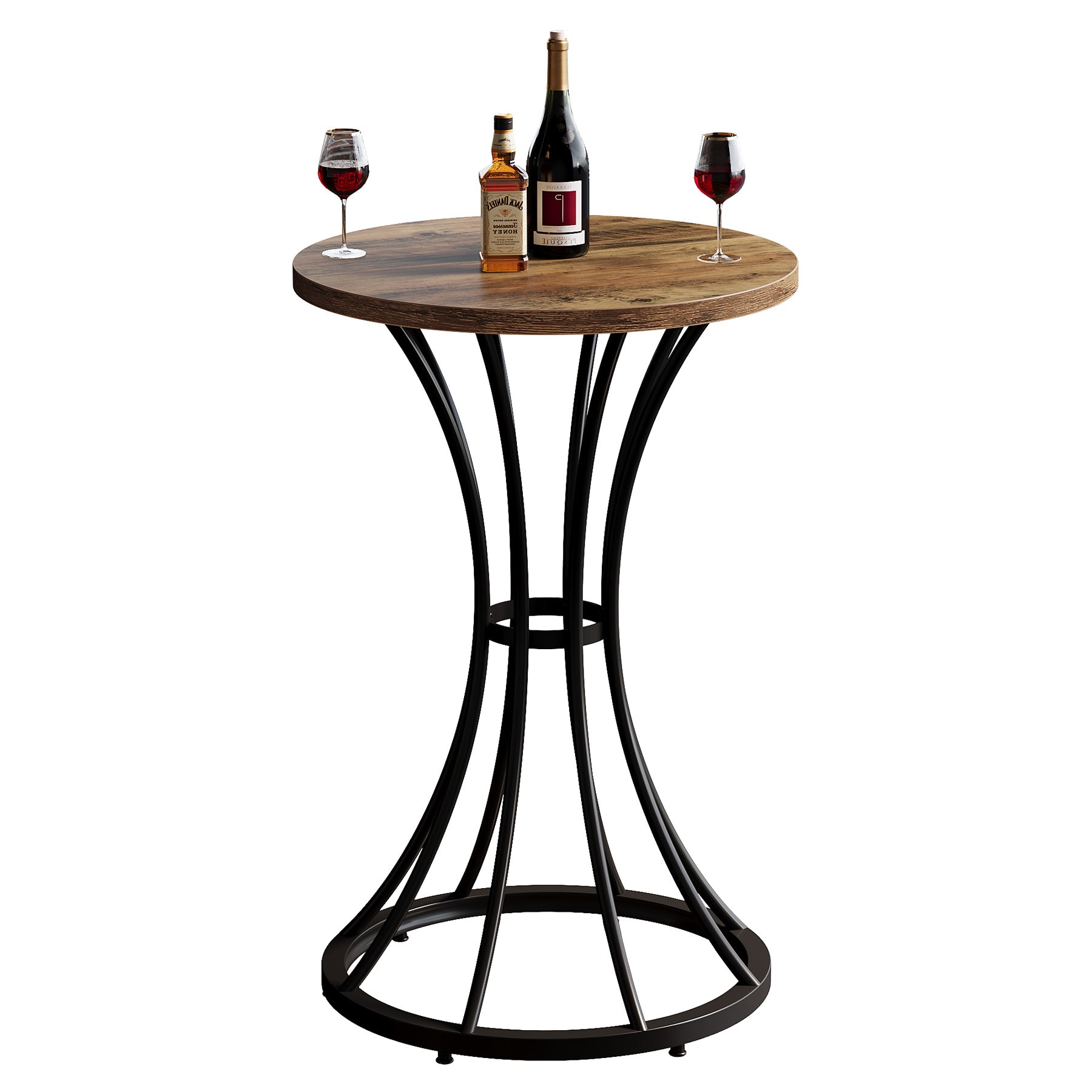 60 cm Ronde Eettafel op Barb hoogte voor 2 Personen