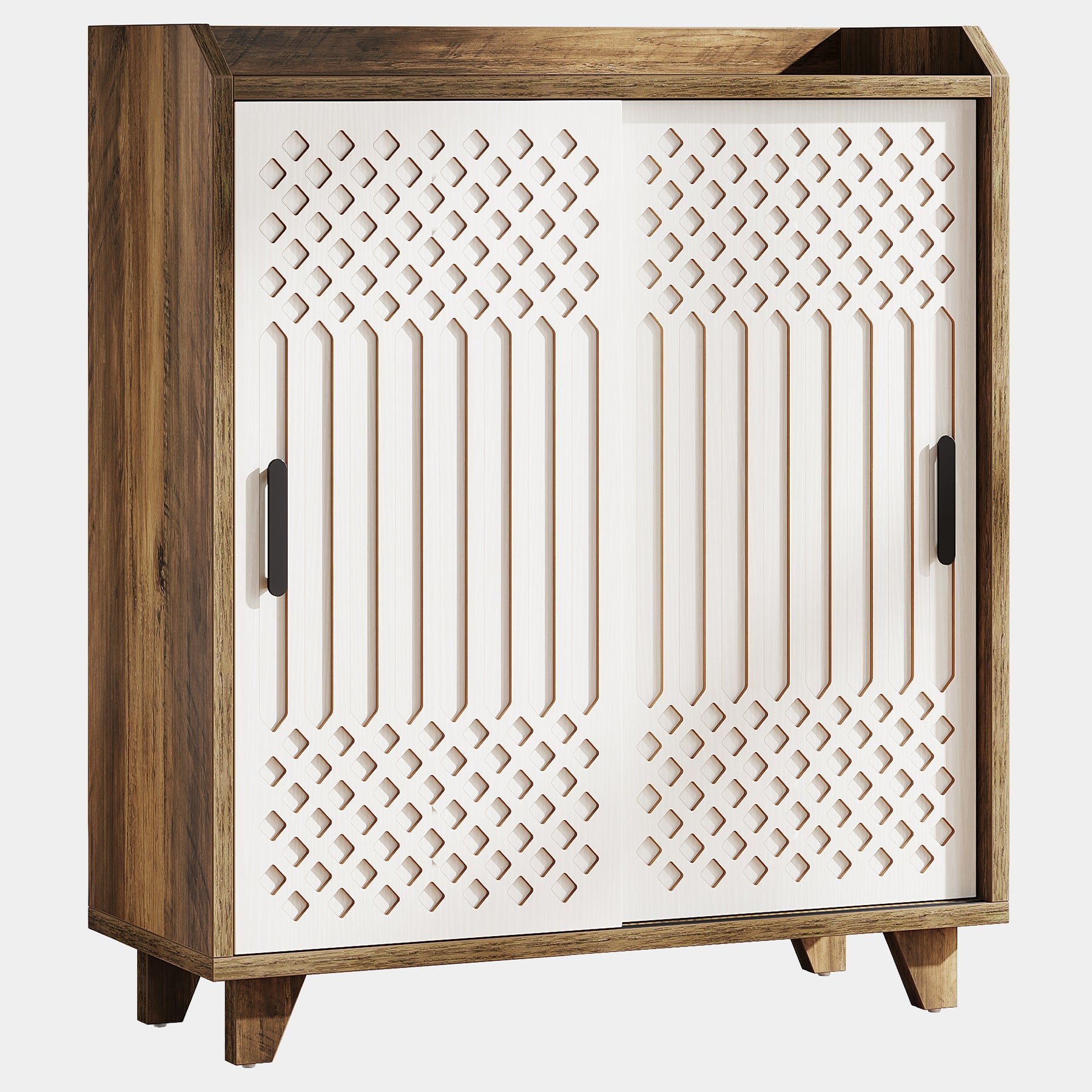 90 cm Schoenenkast, Moderne Opbergkast met Schuifdeuren voor Hal en Entree