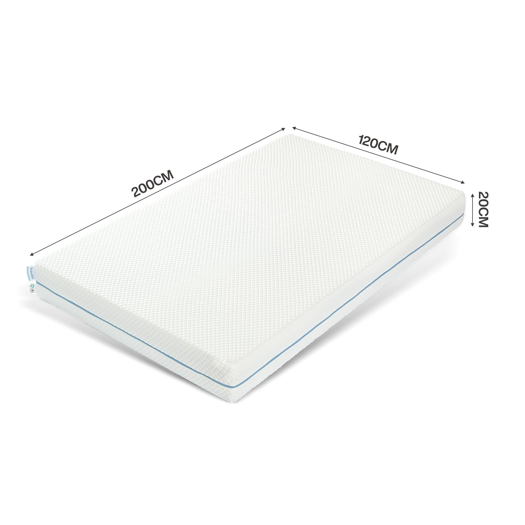 90x200 cm Tweezijdige Matrassen, Ergonomisch S-Vorm Ontwerp met Medium Stevigheid