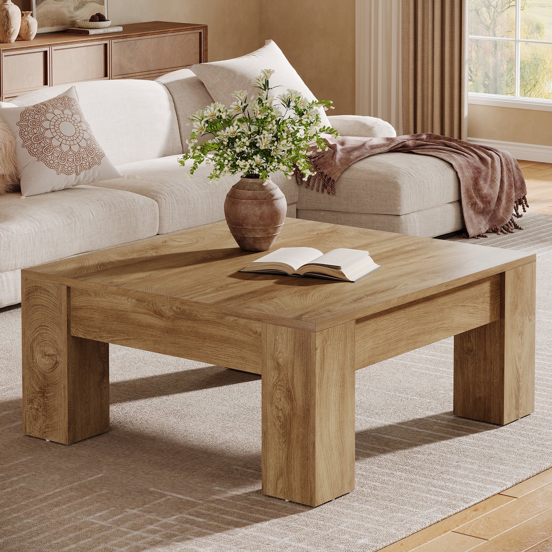 Salontafel Massiefhout 60 cm Kopen