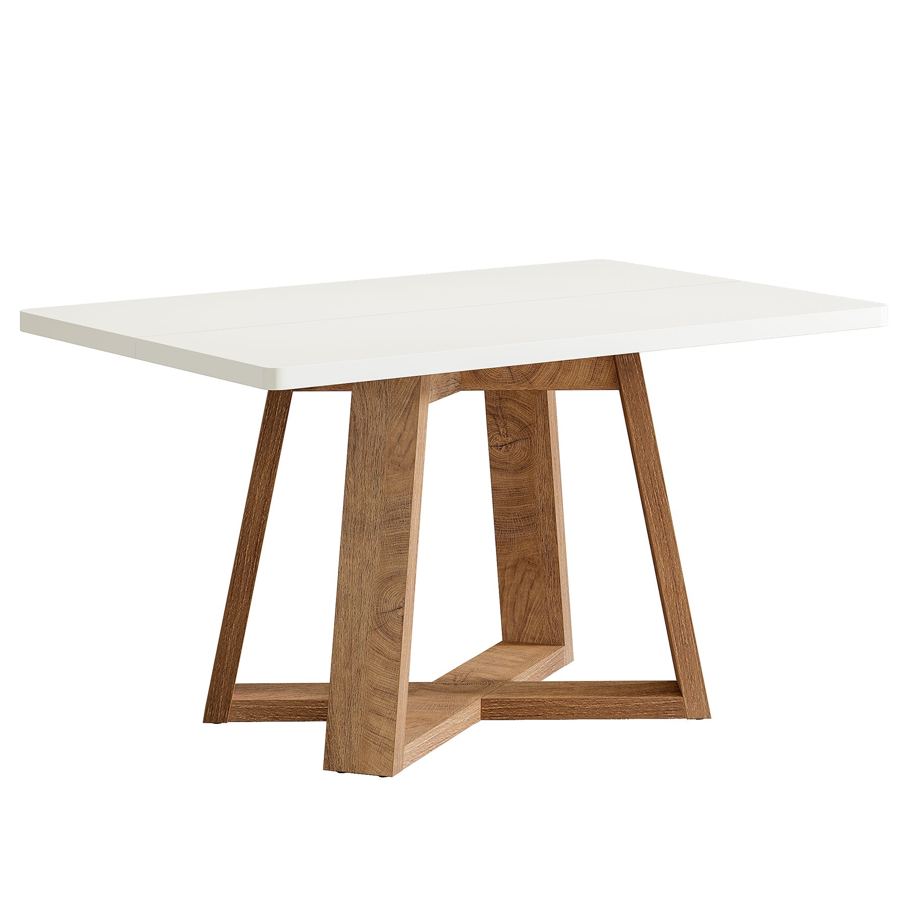 120 cm rechthoekige eettafel, moderne keukentafel voor 4 personen