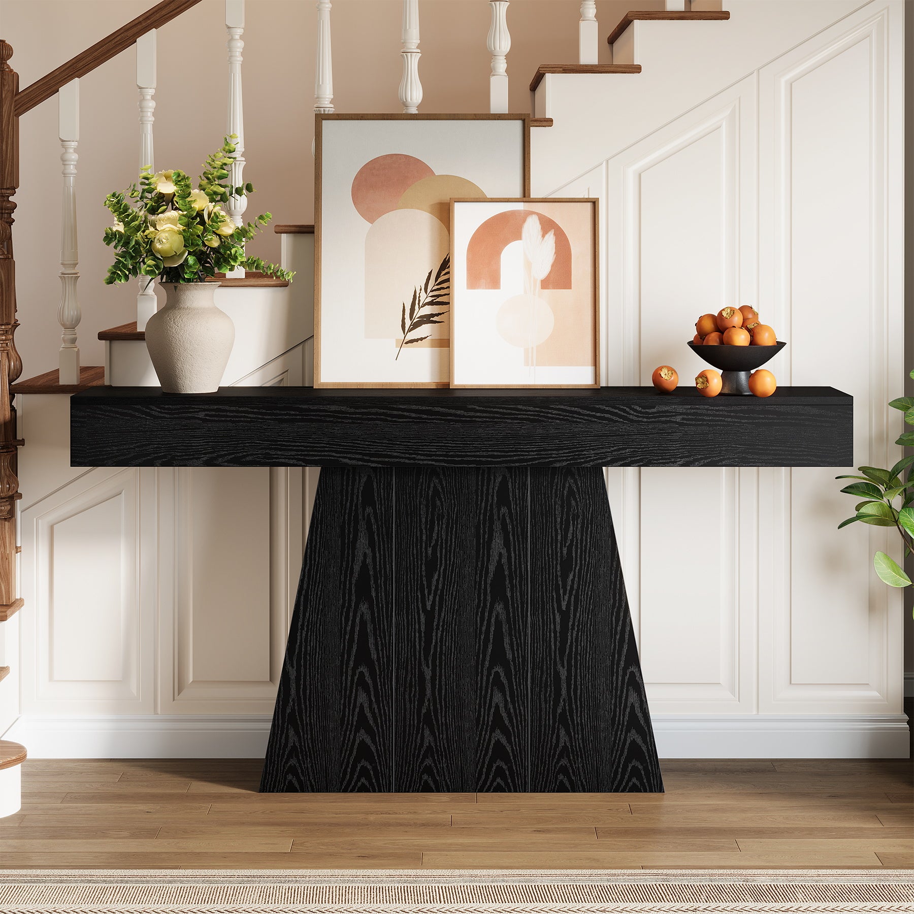 Tribesigns 160 cm Trapezium Consoletafel, Smalle Banktafel voor Hal