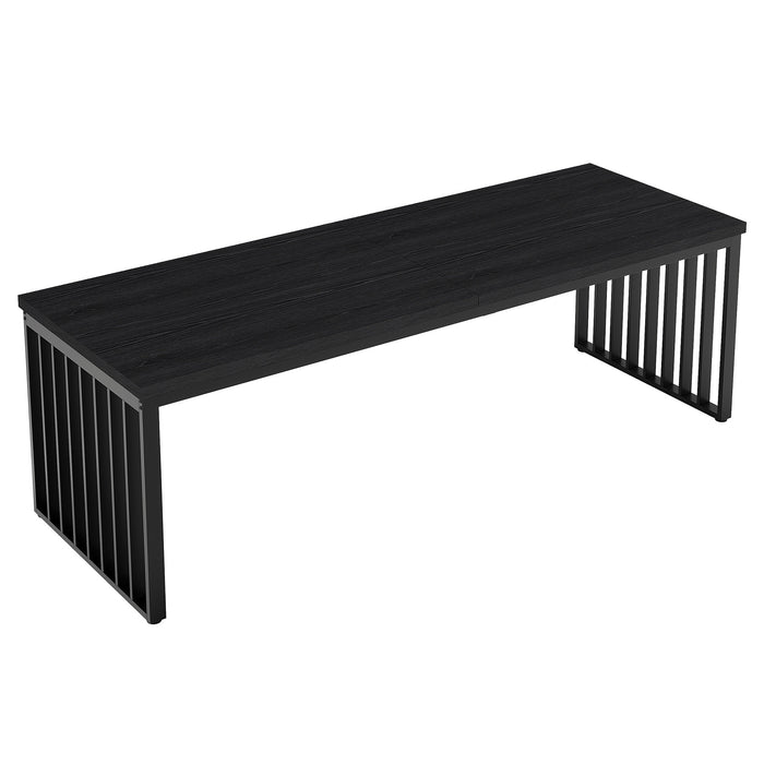 120 cm Bureau, Robuuste Computertafel Met Metalen Frame Voor Thuiskantoor