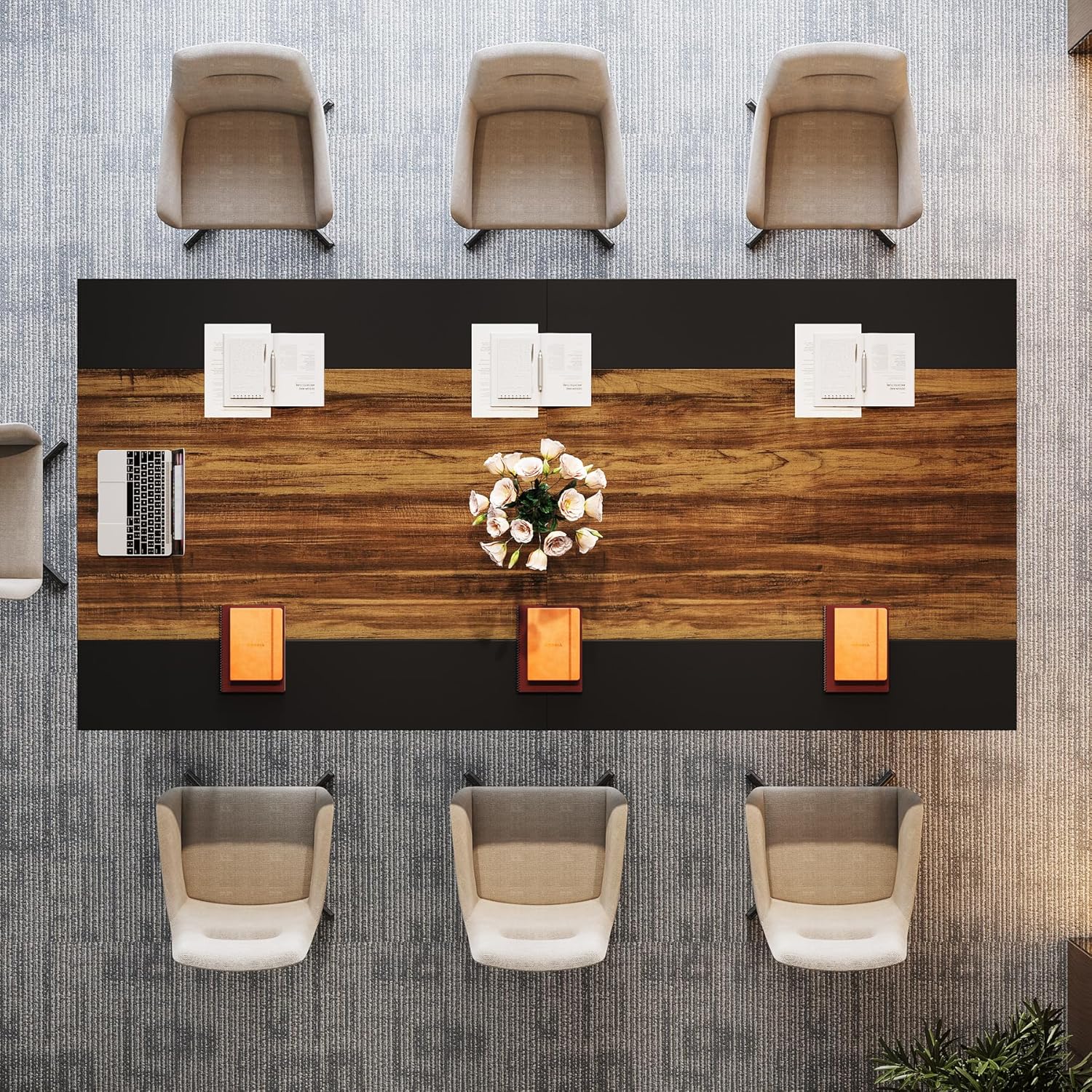 200 cm Computerbureau, Multifunctioneel Werkstation voor Thuiskantoor