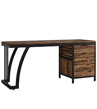 150 cm Met 3 Laden, Make-up Bureau Met Ombouwbare Opbergruimte