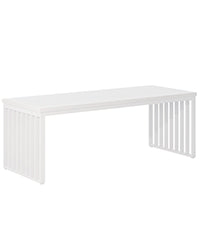 180 cm Bureau, Robuuste Computertafel Met Metalen Frame Voor Thuiskantoor