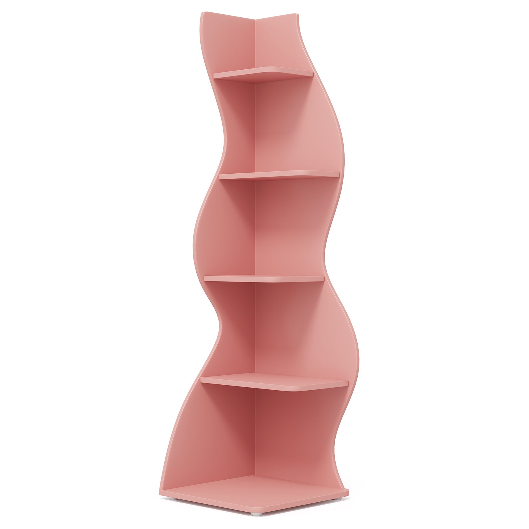 Tribesigns Golvende Hoekwandplanken Set, creëer een unieke hoek in uw woonkamer