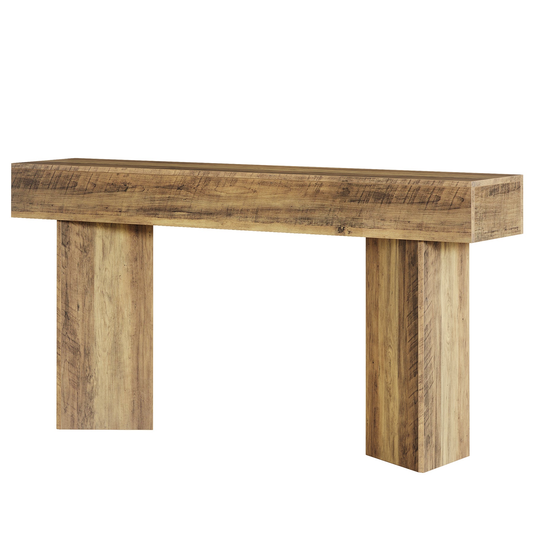 160 cm Smalle Consoletafel voor Entree, Lange Sofa Tafel voor Hal en Woonkamer