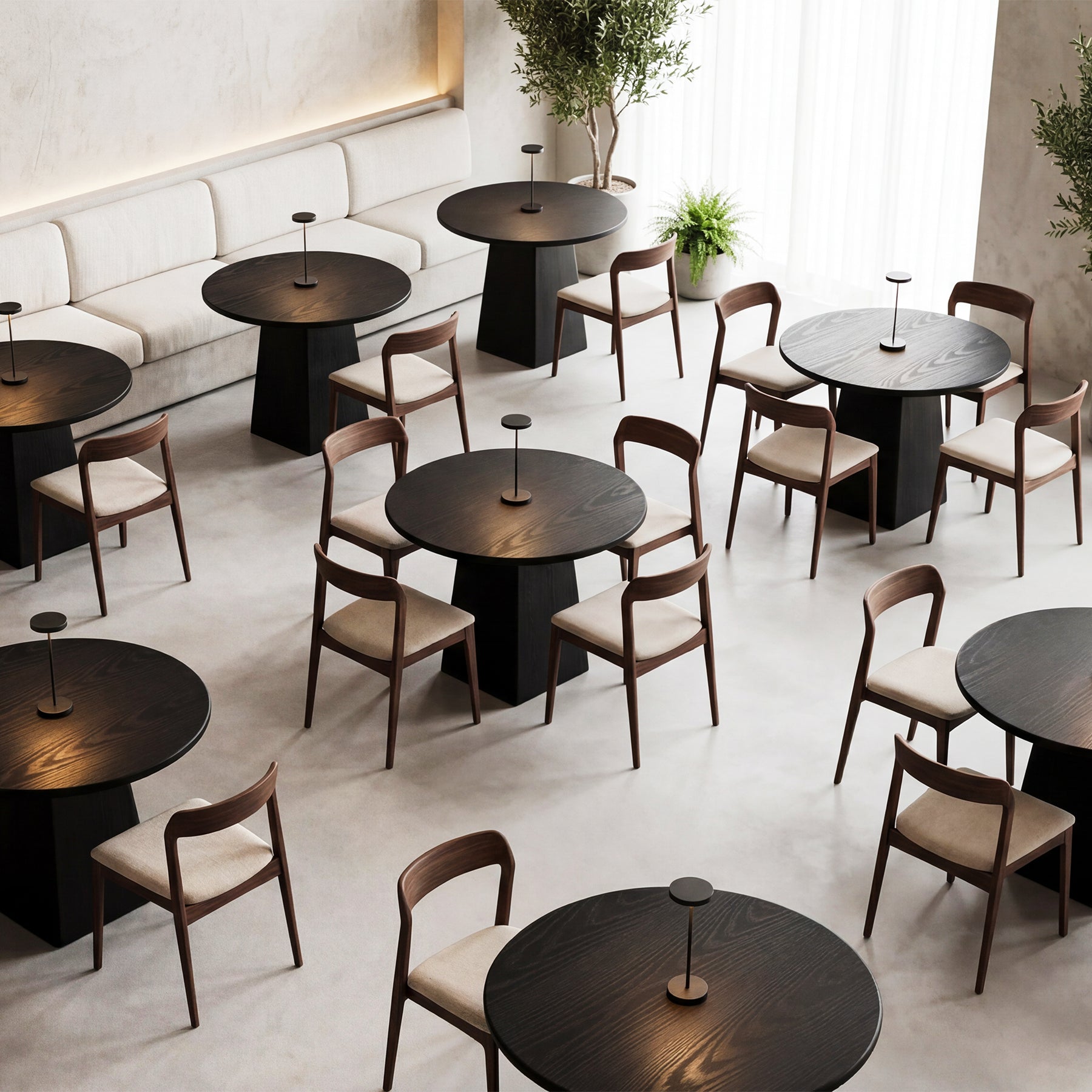 Tribesigns 80 cm Ronde Eettafel, Kleine Farmhouse Keukentafel voor 2-4 Personen