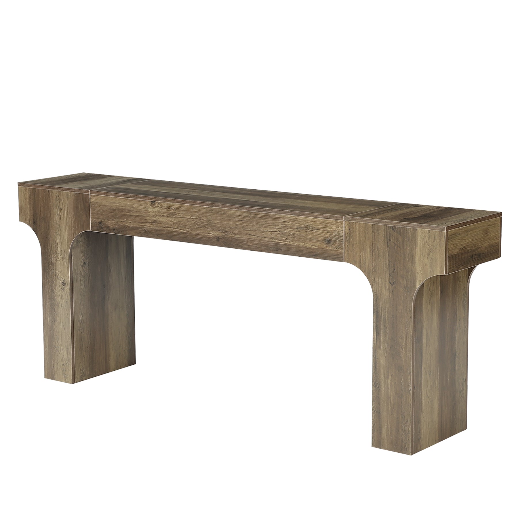 Tribesigns consoletafel van 200 cm, extra lange haltafel met gebogen poten voor de entree
