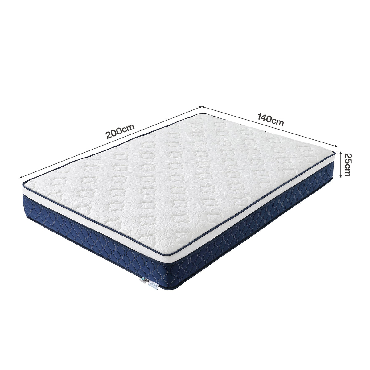 Tribesigns 9-zonige pocketveringmatras met memoryschuim en Lyocell-tijk