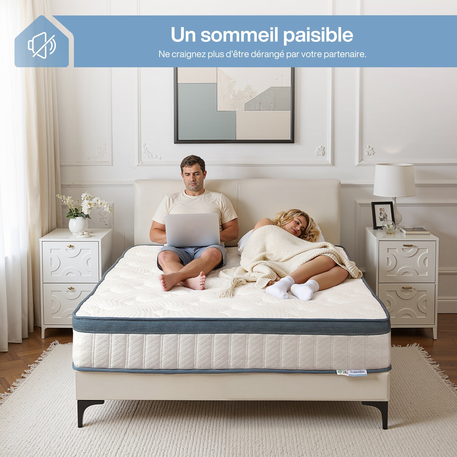 90 x 200 cm Pocketvering Matras, H2 Harde Matras met Geheugenschuim en Wasbare Hoes