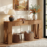 85 x 35 x 110 cm Tribesigns houten schoenenkast met louvredeuren, schoenenopberger voor hal en entree 3