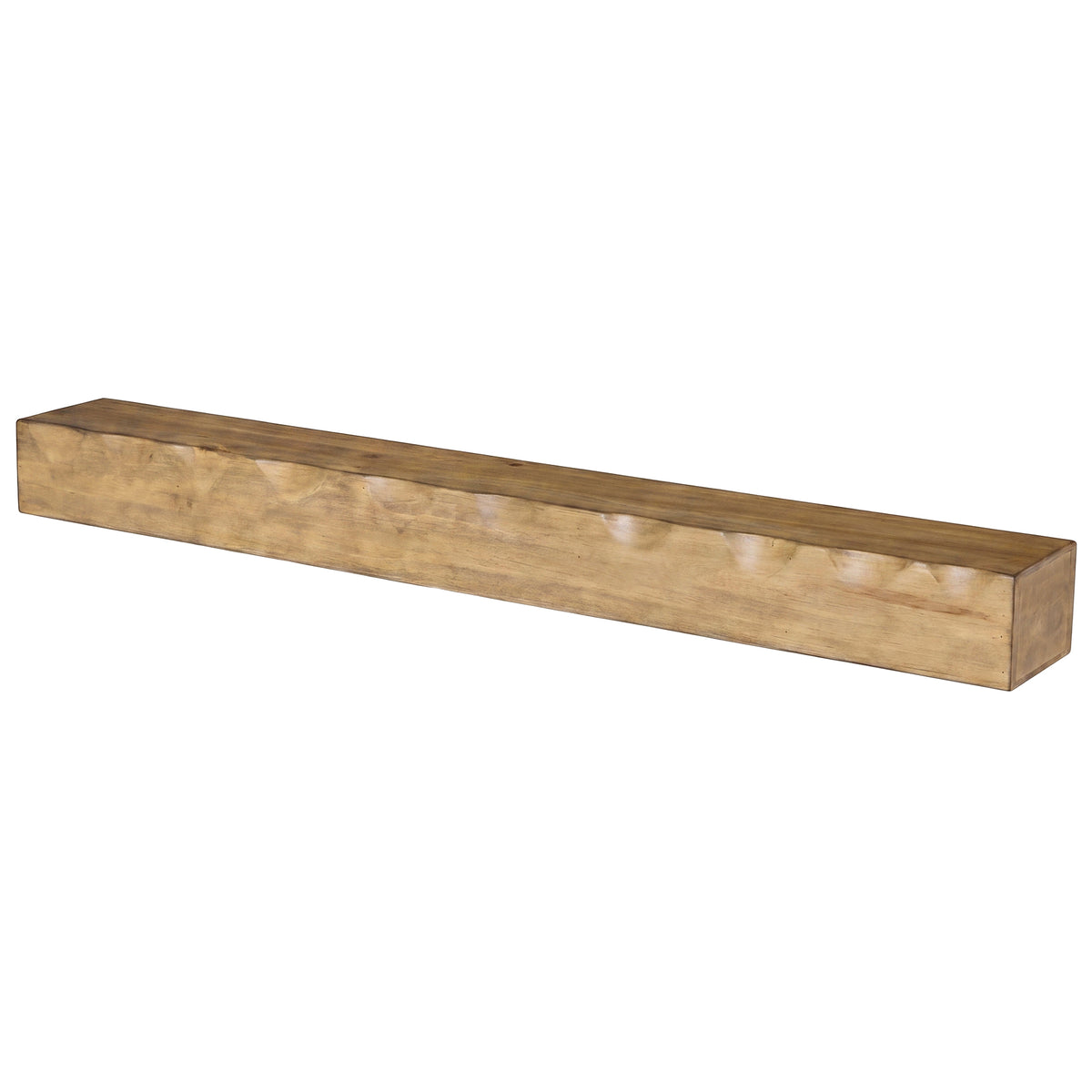 160 cm Tribesigns zwevende tv-plank van massief hout, rustieke wandplank voor media-apparatuur in de woonkamer