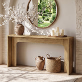 Tribesigns 160 cm Smalle Consoletafel, Moderne Haltafel van Hout 3