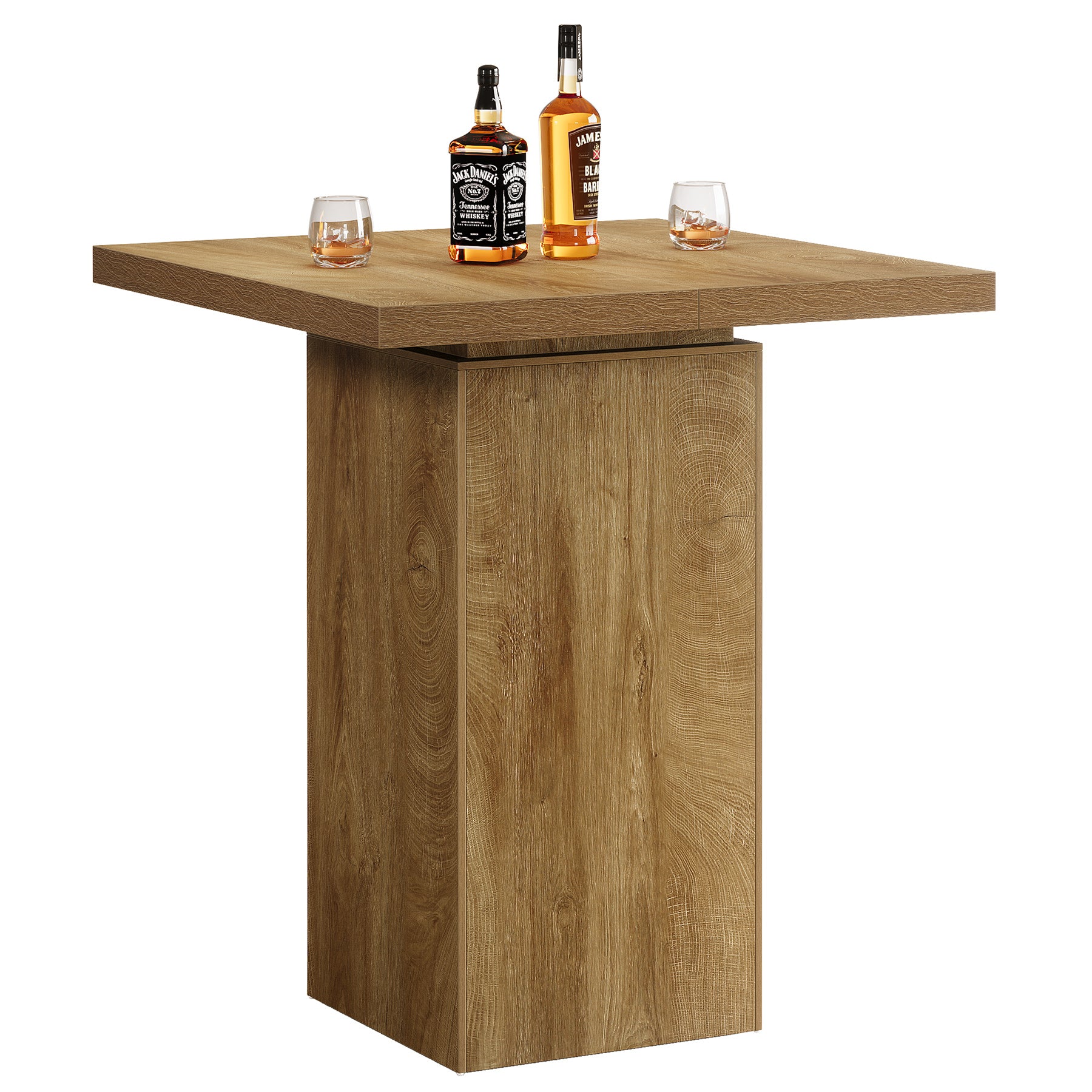 Tribesigns Bartafel 100 cm hoog, industriële bistrotafel voor keukenhoek, huisbar