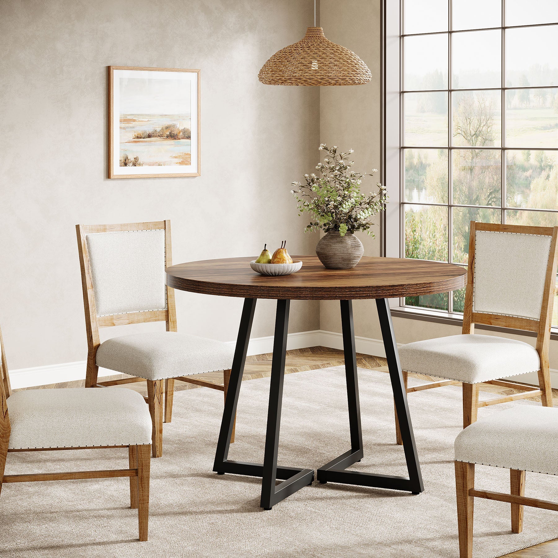 80 cm Vierkante Vergadertafel, Compact Bureau voor 2-4 Personen