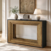Tribesigns Consoletafel 105 cm met 2 Planken, Smalle Haltafel voor Woonkamer en Entree 3