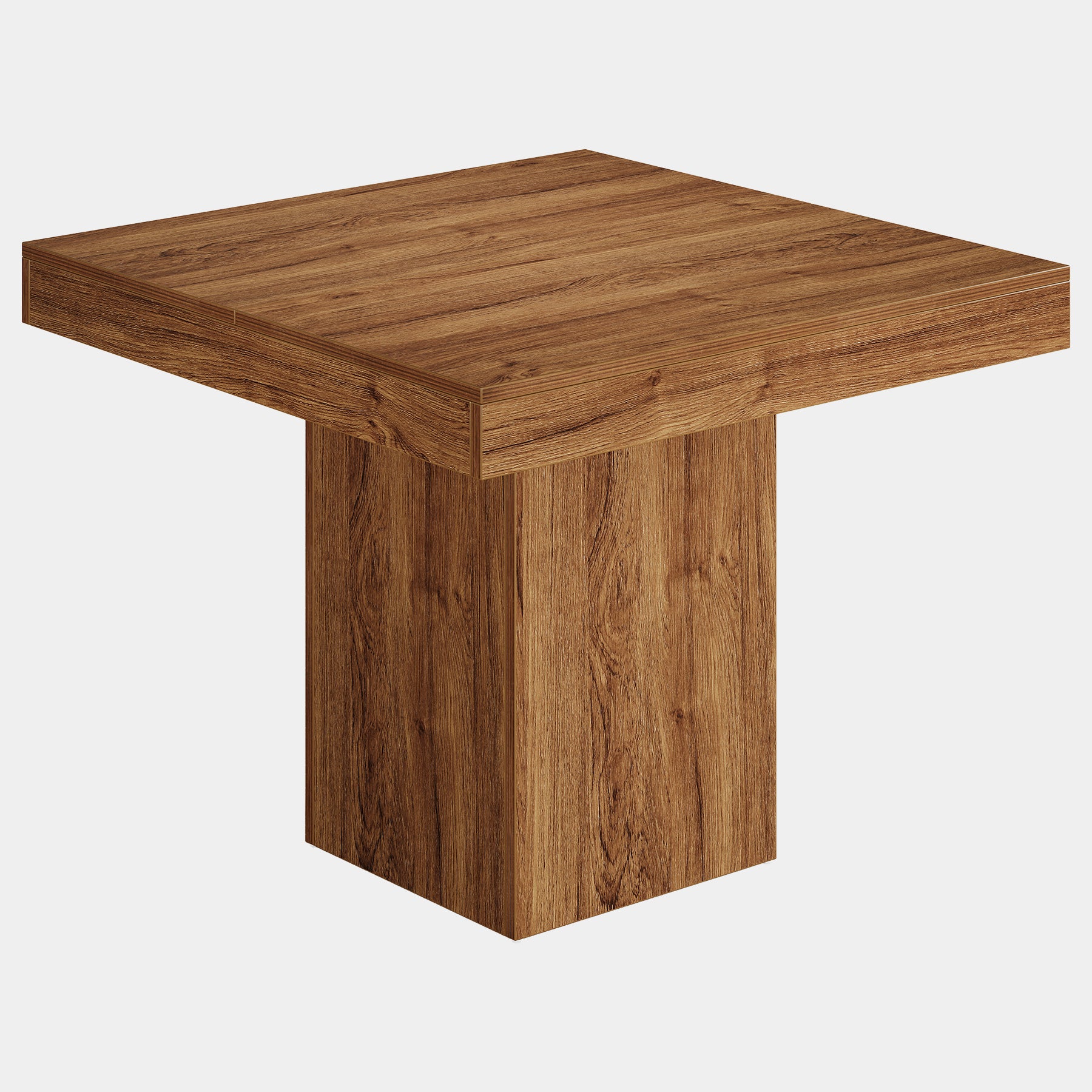 100 cm Eettafel voor 4 Personen, Vierkante Keukentafel voor Eetkamer en Woonkamer