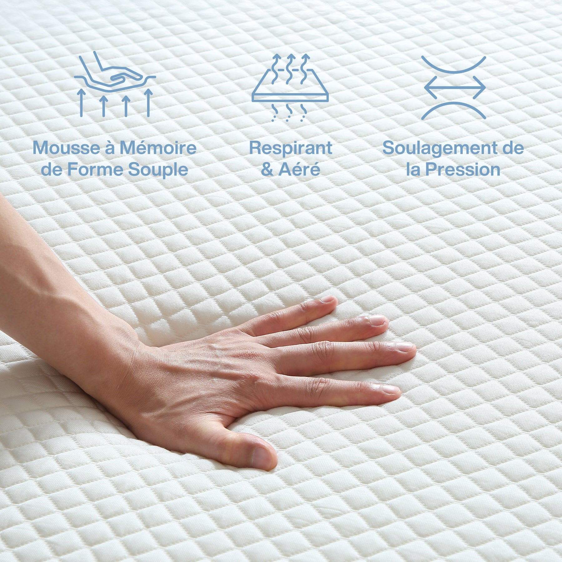 90x200 cm Tweezijdige Matrassen, Ergonomisch S-Vorm Ontwerp met Medium Stevigheid