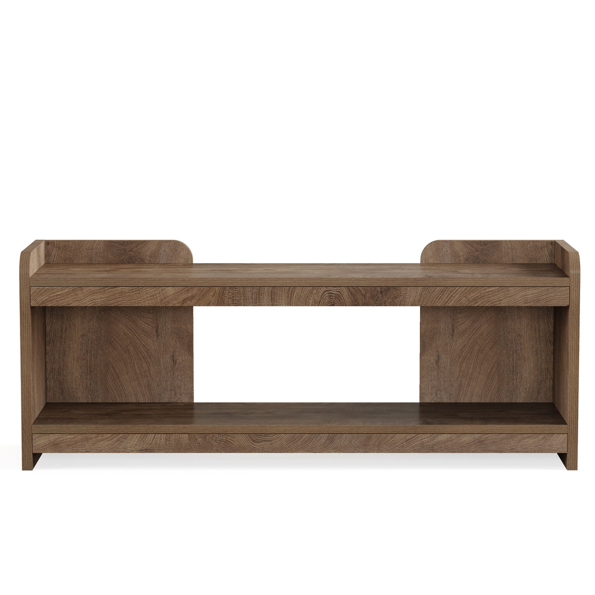 160 cm tv-meubel met 2-laags opbergrek voor 70 inch tv, open tv-kast met kabelbeheer voor woonkamer