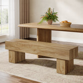 Tribesigns 160 cm Houten Farmhouse Bank voor de Eetkamerbank 3