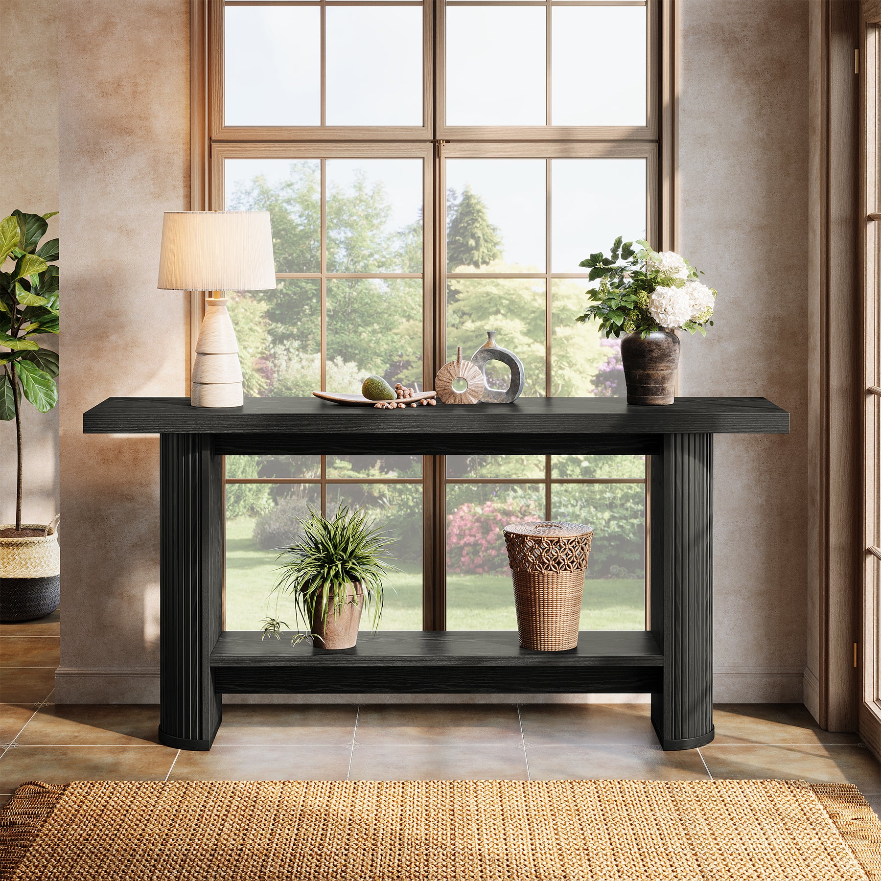 140 cm Console Tafel, Moderne Sofa Tafel Entreetafel