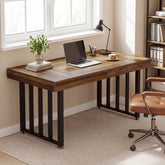 Tribesigns Bureau 140 cm, Grote Computertafel met Metalen Frame, Modern Bureaublad voor Thuiswerken 3