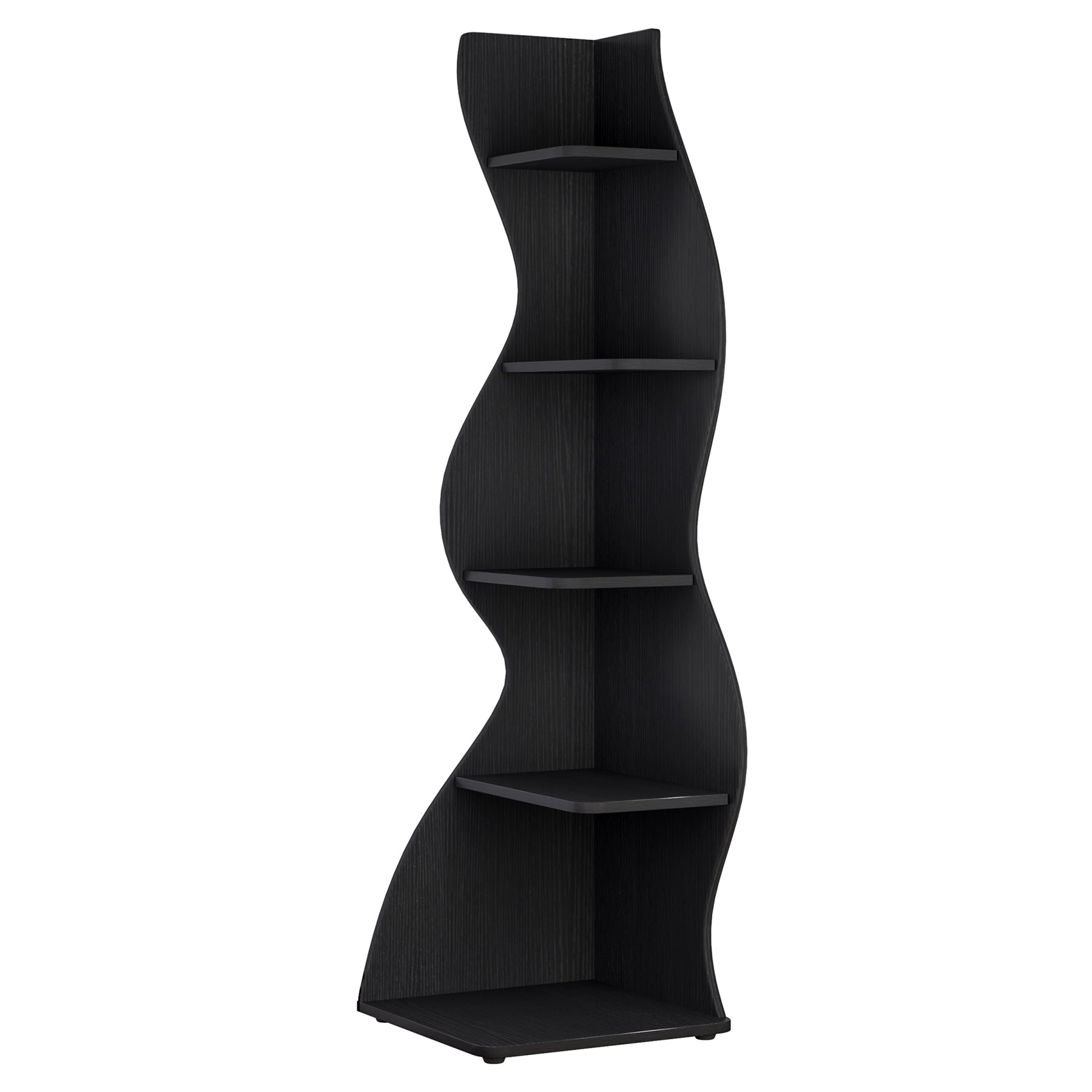 Tribesigns Golvende Hoekwandplanken Set, creëer een unieke hoek in uw woonkamer