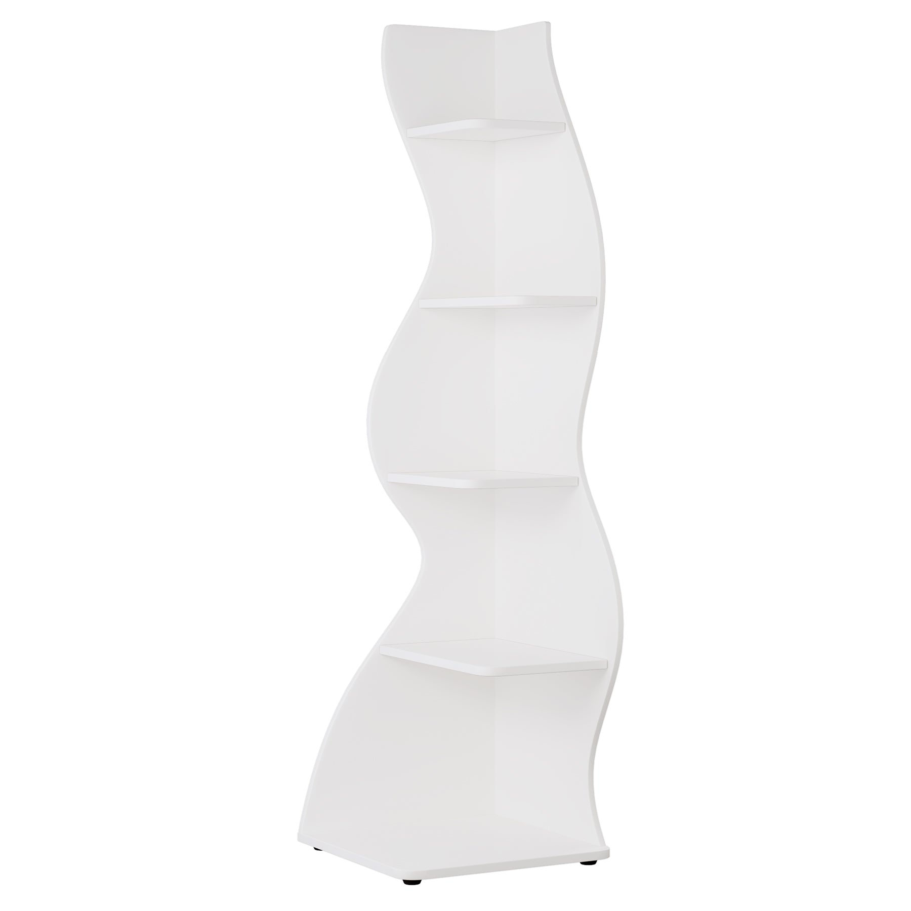 Tribesigns Golvende Hoekwandplanken Set, creëer een unieke hoek in uw woonkamer