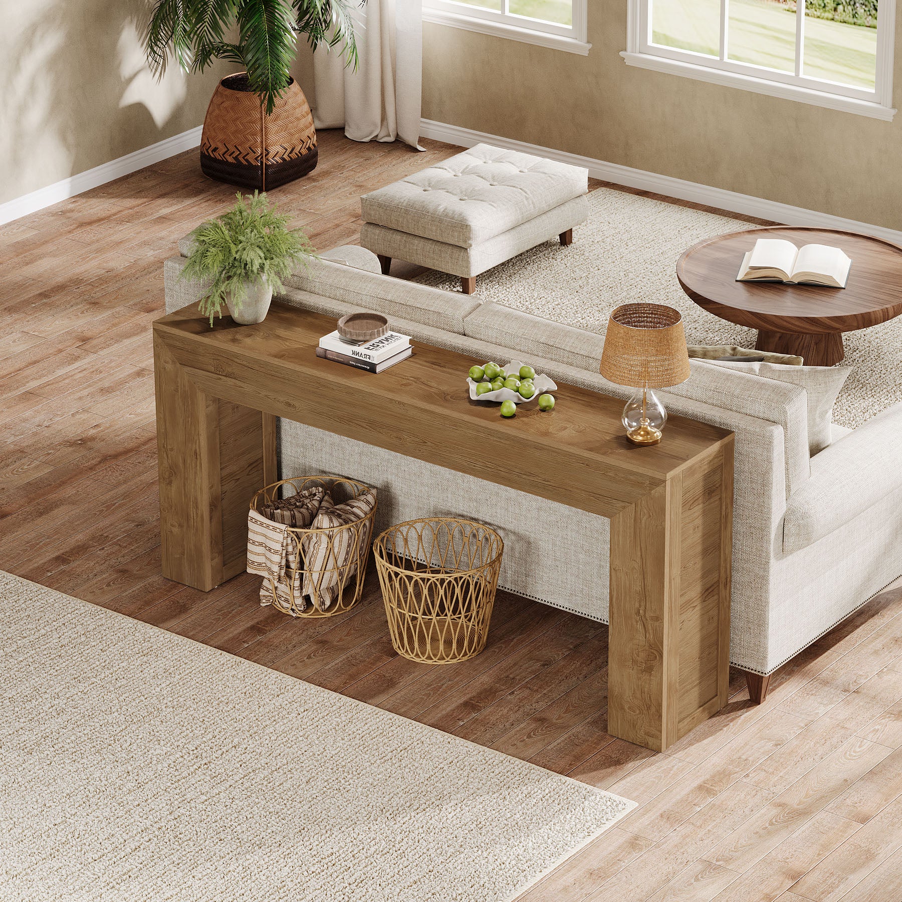 160 cm Boerenstijl Consoletafel, Sofatafel of Entreetafel voor Hal