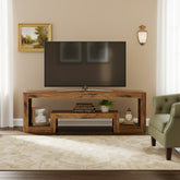 160 cm Tribesigns TV-Meubel voor 55–75 Inch TV’s, Landelijk Entertainment Center met Open Opbergruimte 3