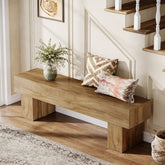 Tribesigns 160 cm Extra Lange Schoenenbank, Houten Farmhouse Bank voor de Hal 3
