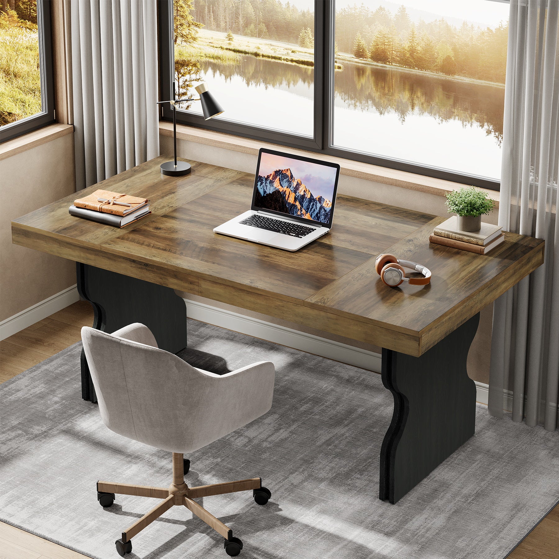 160 cm Directiebureau voor Thuiswerk, Landelijk Bureau met Zandloperpoten