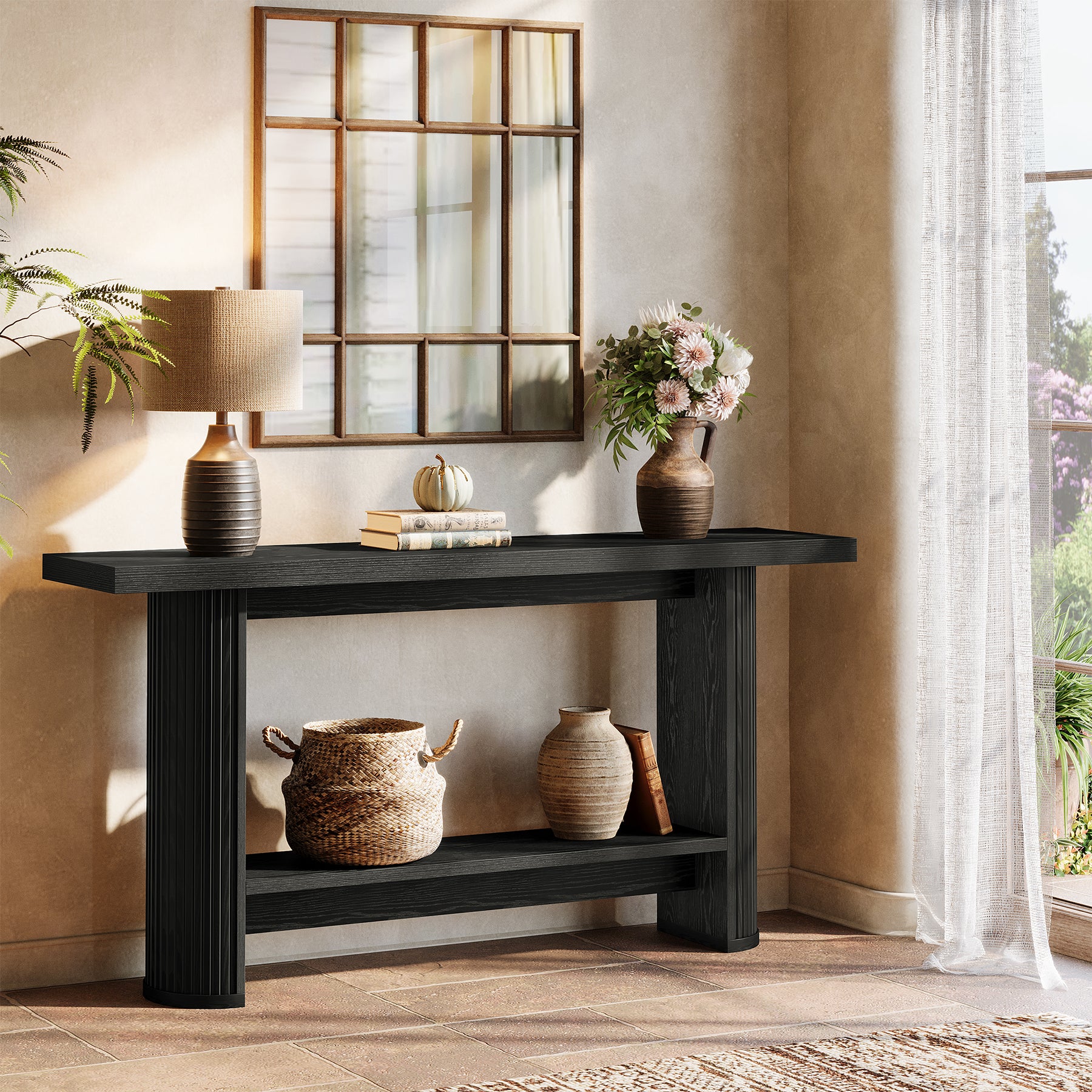 140 cm Console Tafel, Moderne Sofa Tafel Entreetafel