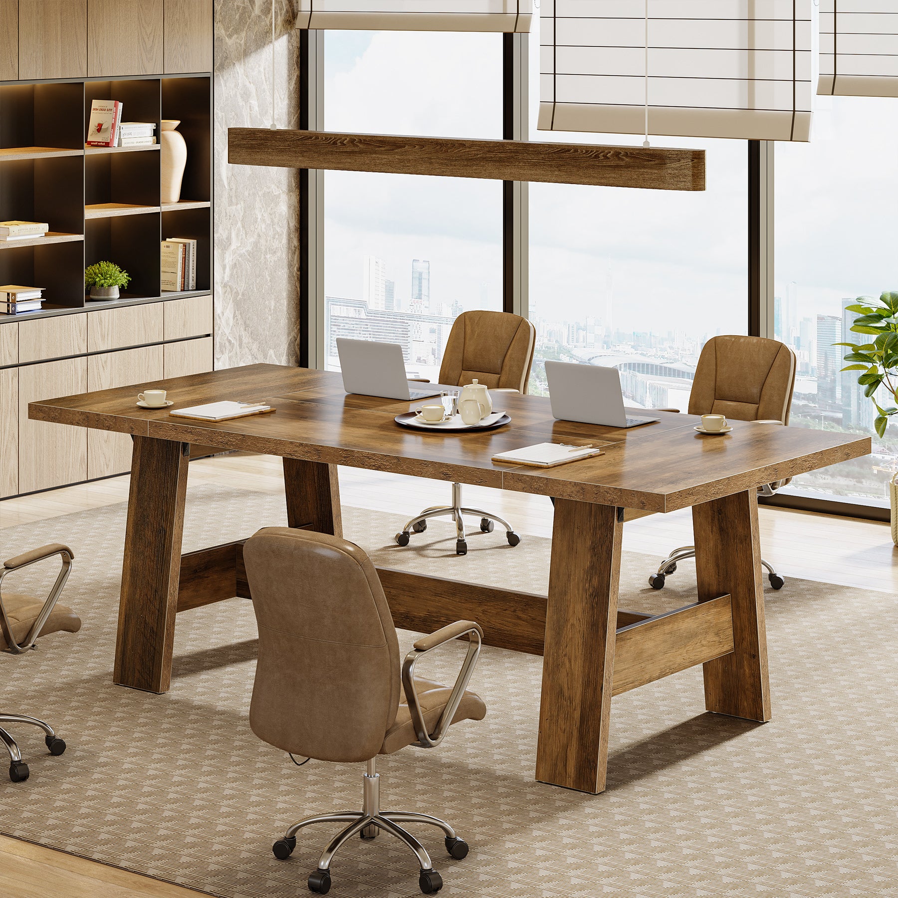 179 cm Vergadertafel, Landelijke Bureau voor Zes tot Acht Personen