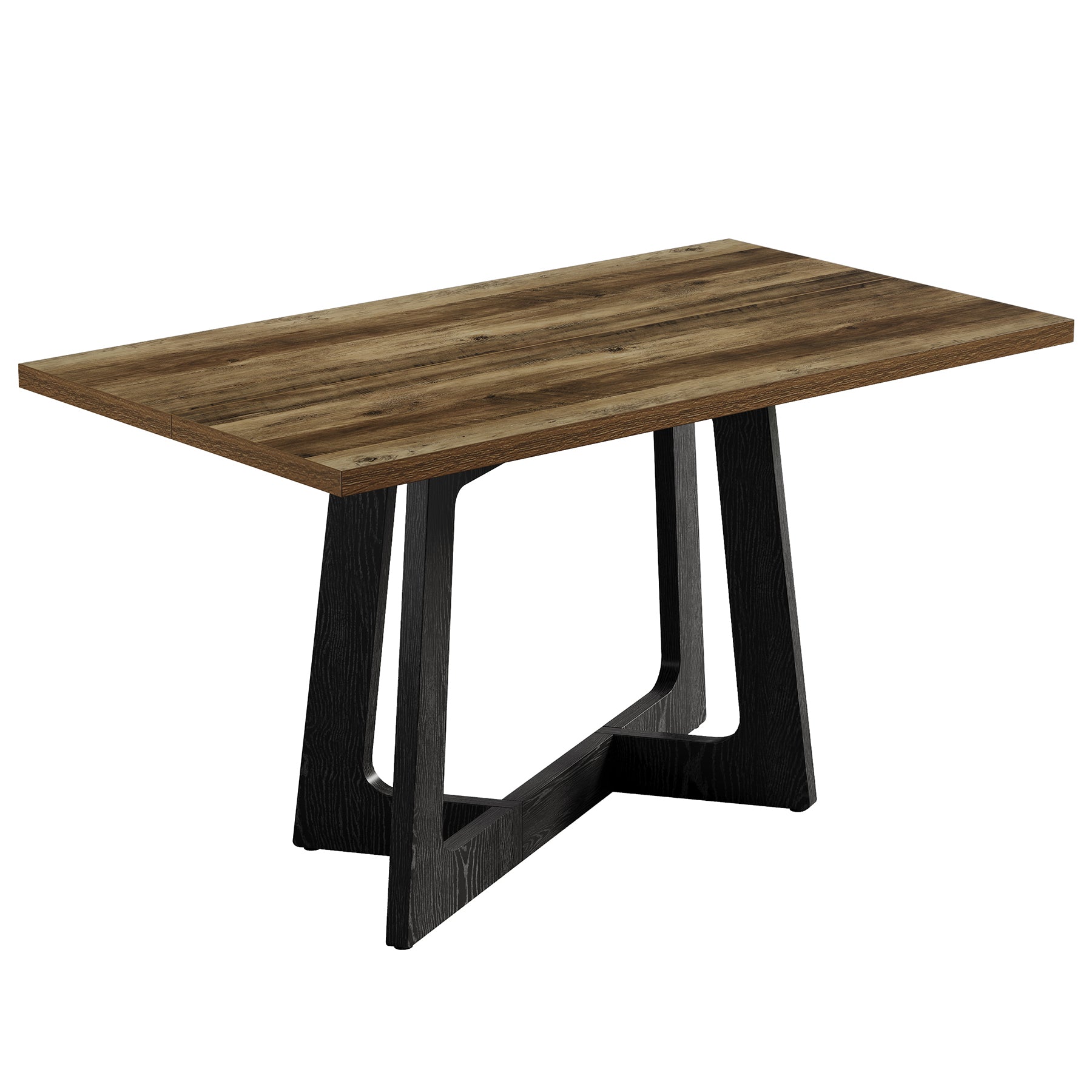 120 x 79 cm Tribesigns eettafel voor 2-4 personen met stevig voetstuk, landelijke keukentafel voor kleine ruimtes