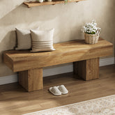 140 cm Houten Schoenenbank in Landelijke Stijl 3