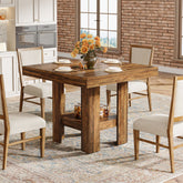 Tribesigns Vierkante Eettafel 80 cm voor 4 Personen 3