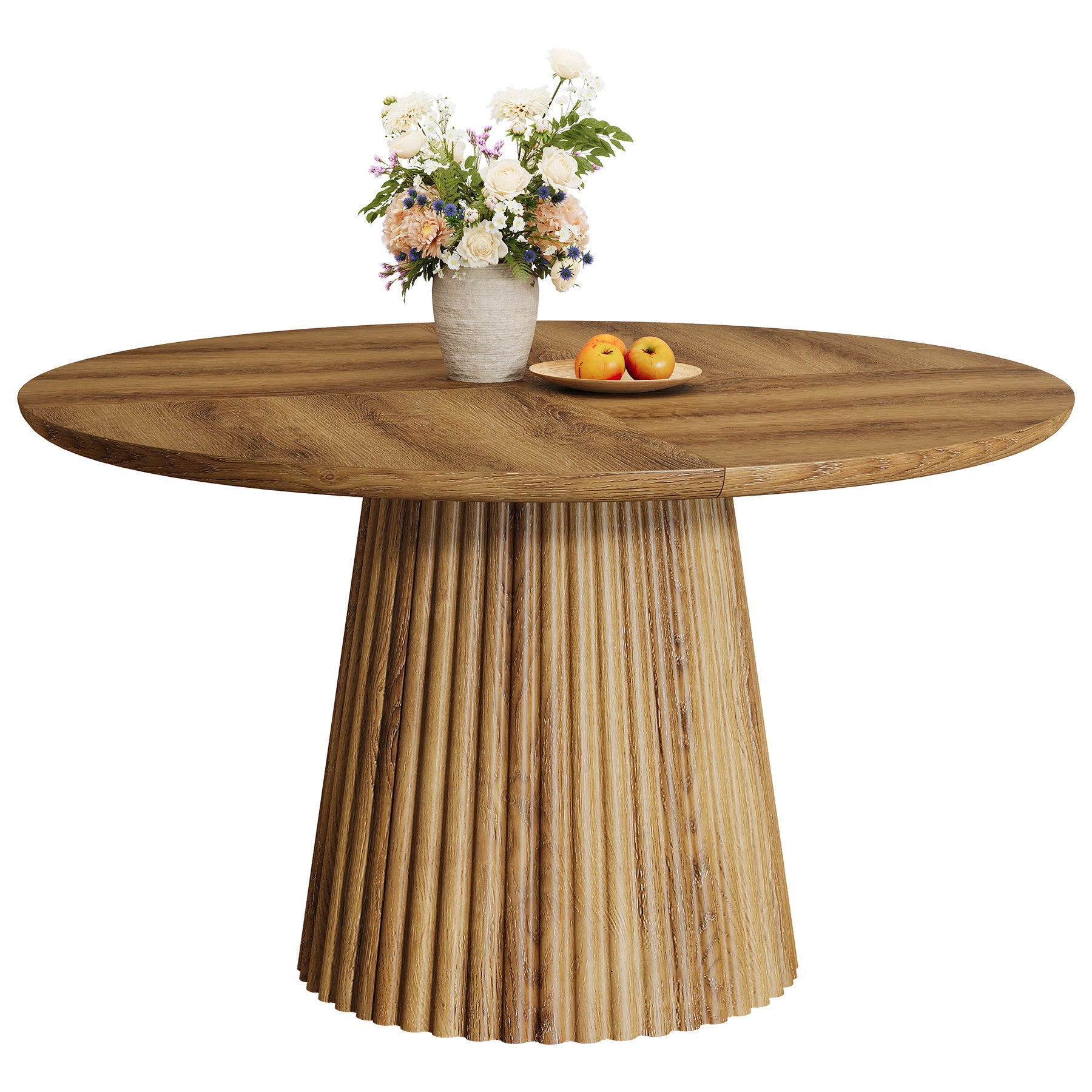 Tribesigns 119 cm Ronde Eettafel voor 4-6 Personen