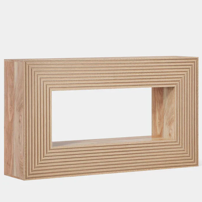 150 cm Landelijke Consoletafel, Smalle Houten Bureautafel met Opslag voor Hal en Woonkamer