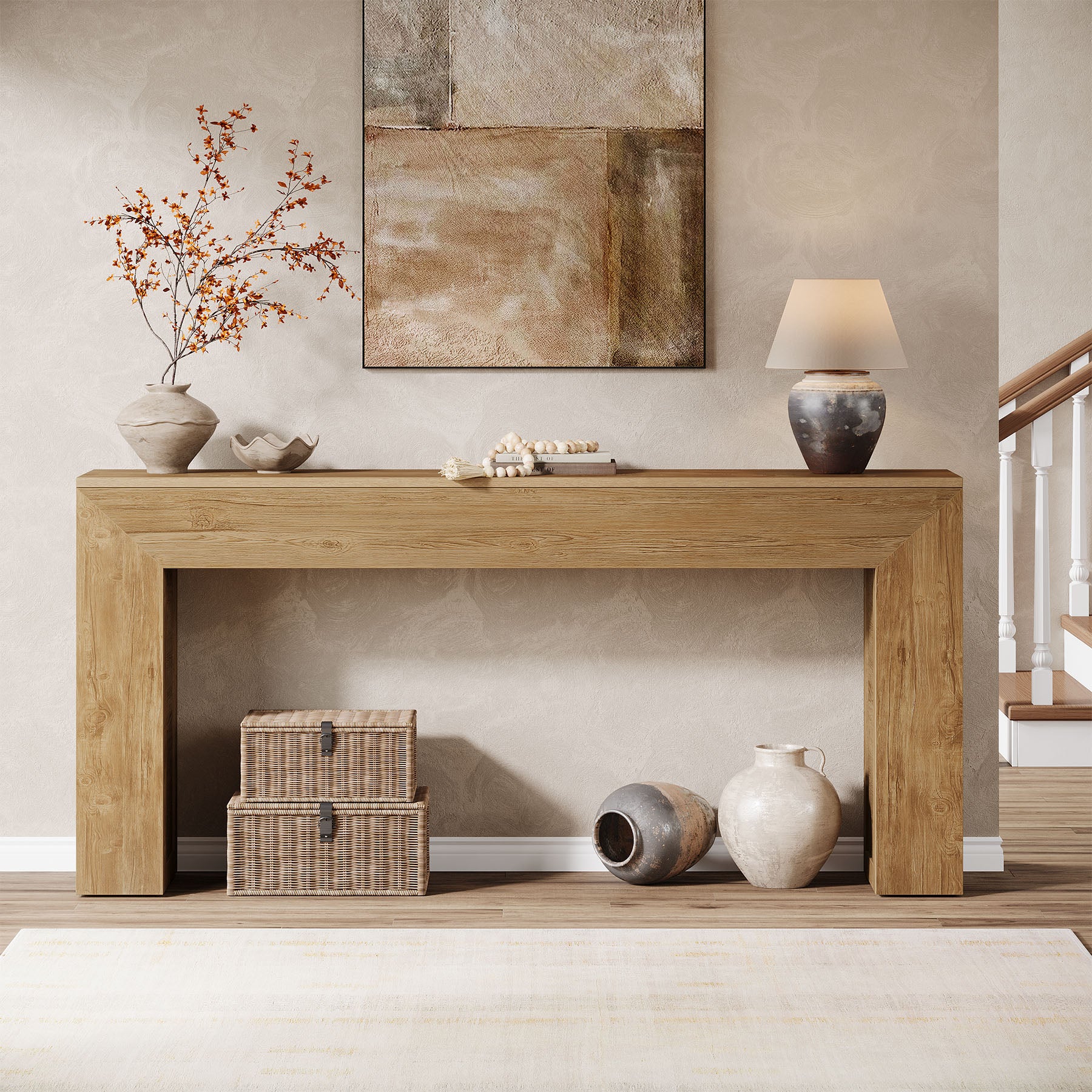 160 cm Boerenstijl Consoletafel, Sofatafel of Entreetafel voor Hal