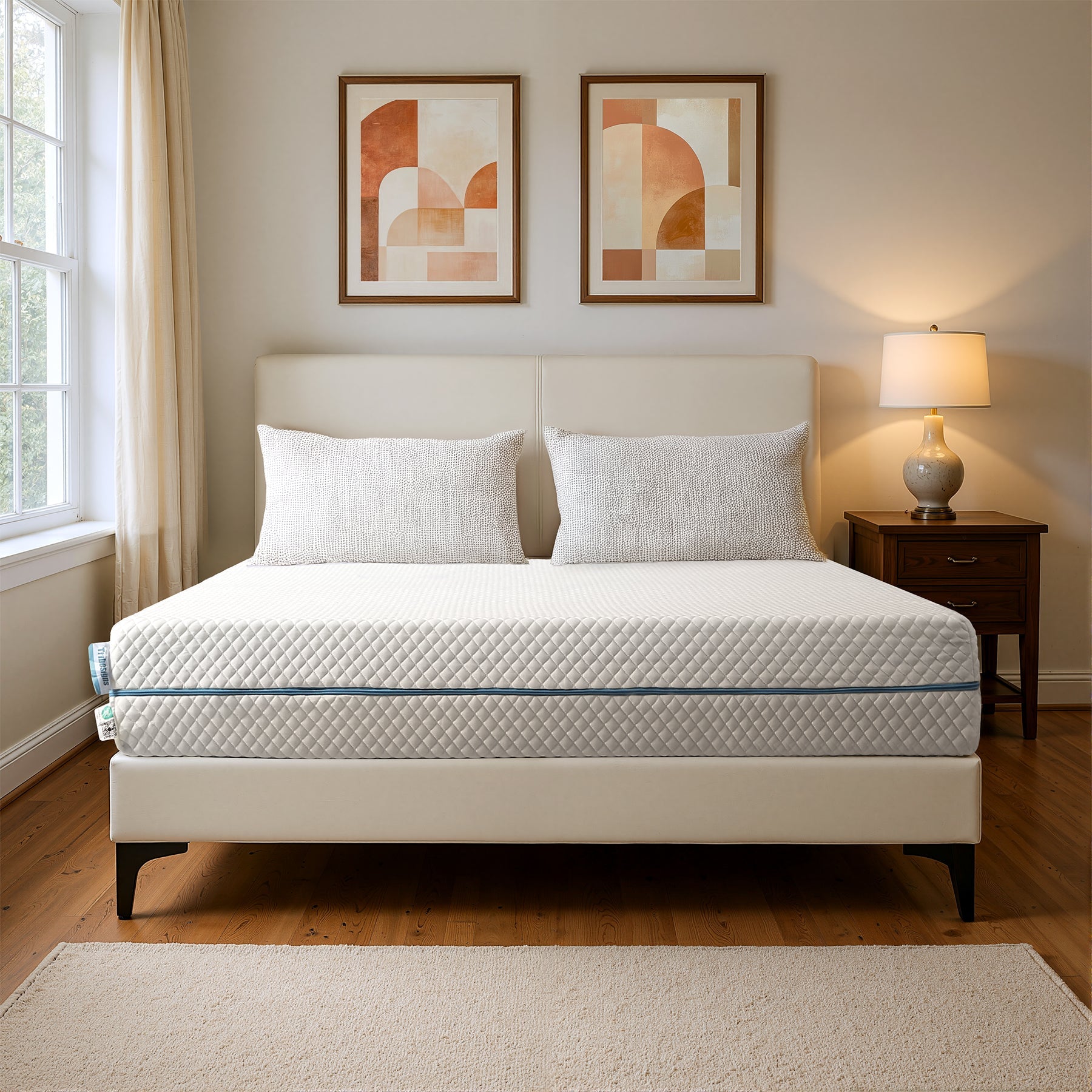 90x200 cm Tweezijdige Matrassen, Ergonomisch S-Vorm Ontwerp met Medium Stevigheid