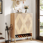 Schoenkast met Zes Planken, Houten Opbergsysteem voor 24 Paren in Hal of Woonkamer 3