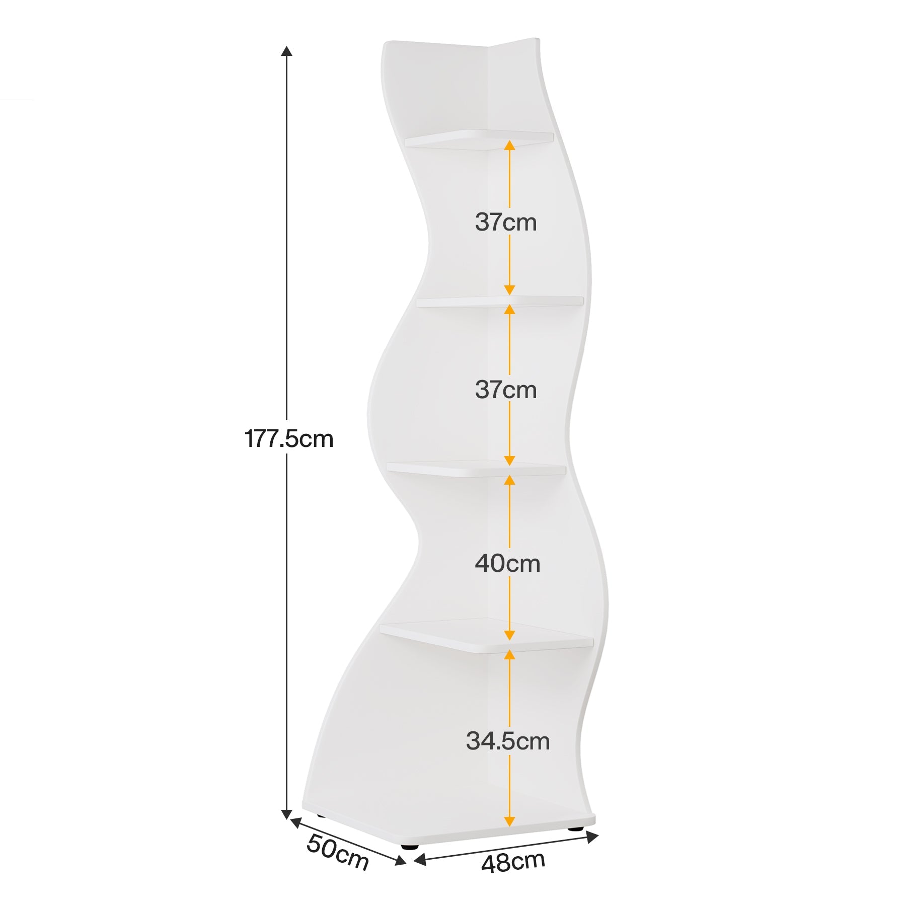 Tribesigns Golvende Hoekwandplanken Set, creëer een unieke hoek in uw woonkamer