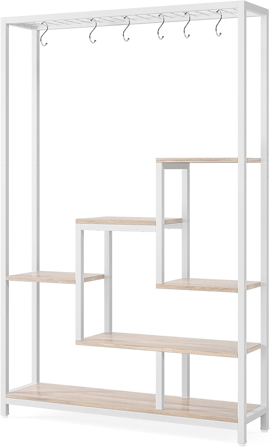 Vijfdelige Plantenstandaard, 180 cm Hoge Bloemenrek met 10 S-Haken