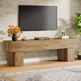 Tribesigns 160 cm TV-meubel, Farmhouse Entertainment Center voor Woonkamer en TV 3
