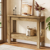 105 x 30 x 80 cm Tribesigns landelijke consoletafel met open opbergruimte, smalle sidetable voor hal en woonkamer 3