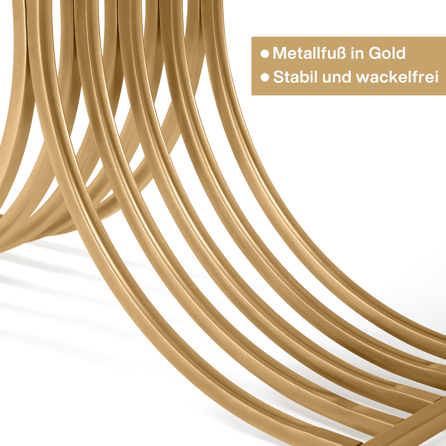 100 cm Smalle Console Tafel, Zijdelingse Tafel met Gouden Metaal Frame